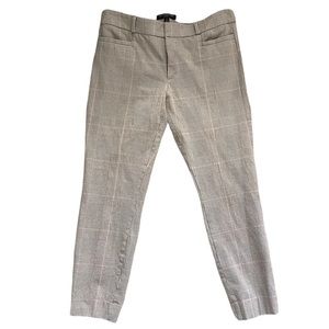 Banana Republic | Brown Cotton Blend Plaid Sloan Pant